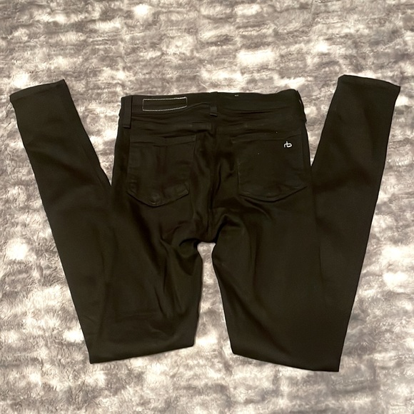 rag &  bone High Rise Skinny Black Jeans. - Picture 8 of 9